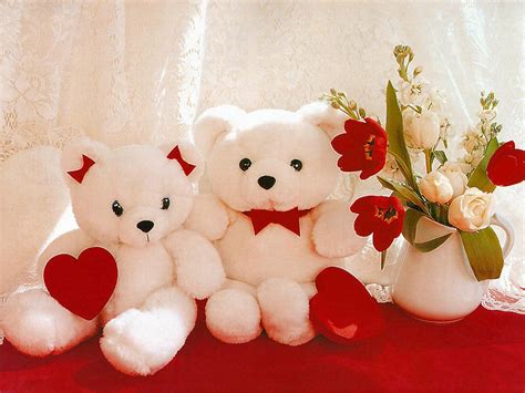 Lovely teddy bears with flower pot images | Teddy day, Happy teddy day images, Teddy day photos