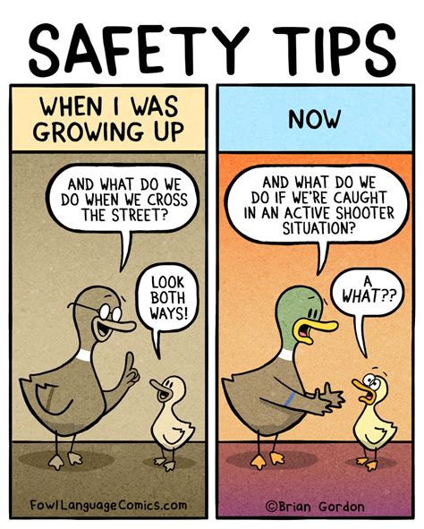 Safety Tips - Fowl Language Comics