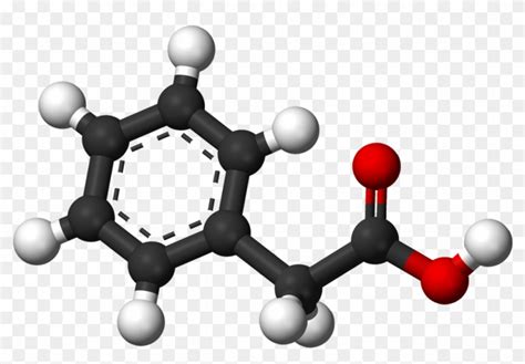 Phenylacetic Ac - Carboxylic Acid 3d Structure, HD Png Download - 1097x746(#2583872) - PngFind