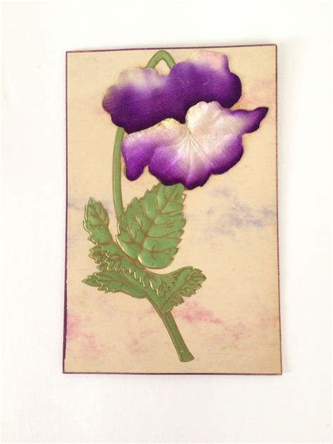 Antique Violet Flower Postcard Embossed Floral Unposted Foil - Etsy | Violet flower, Antiques ...