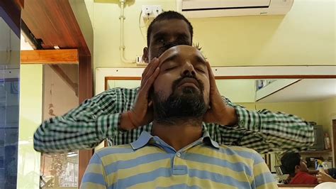 Head Massage with neck cracking (intense) - YouTube