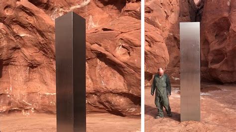 Watch: Metal monolith discovered in Utah desert sparks mystery