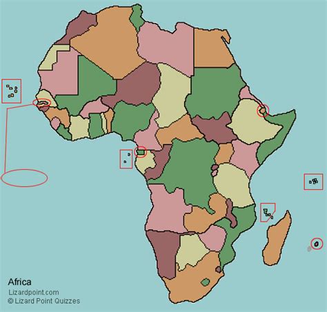 Map Of Africa Blank For Testing - Gillie Donnamarie