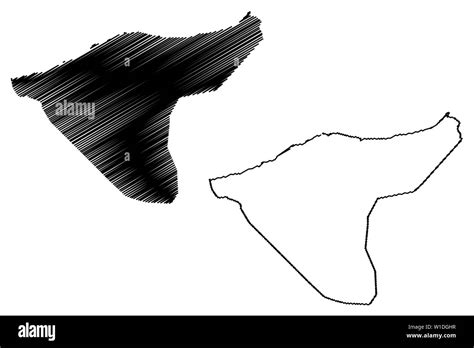 Al-Hasakah Governorate (Governorates of Syria, Syrian Arab Republic) map vector illustration ...