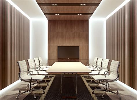 Modern classic CEO office interior on Behance | Office interior design ...