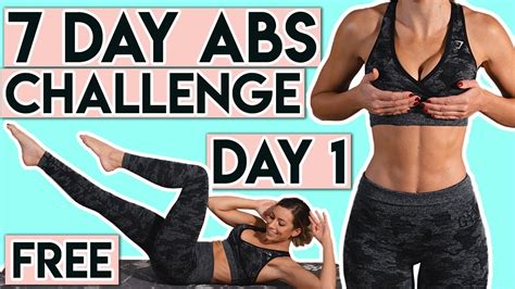 7 Day Beginner Core Challenge | Flat Tummy Exercises | Day 1 - YouTube