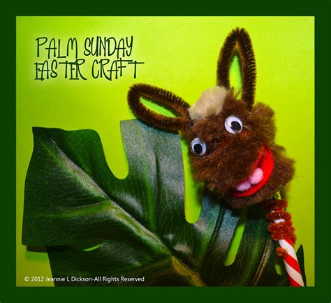 Creative Sunday School Crafts: Pom Pom Donkey Pencil Critter - Palm Sunday Easter Crafts
