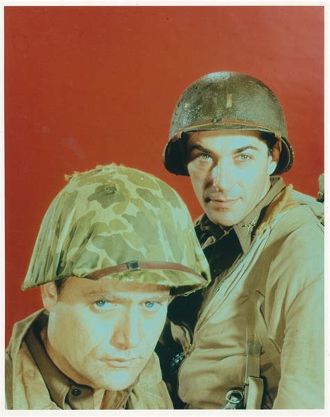 Rick Jason and Vic Morrow, Combat! | Combat, Hero movie, Celebrity portraits