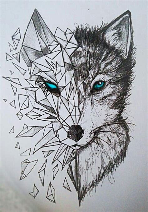 Animal Drawings, Cool Drawings, Drawing Sketches, Wolf Drawing ...