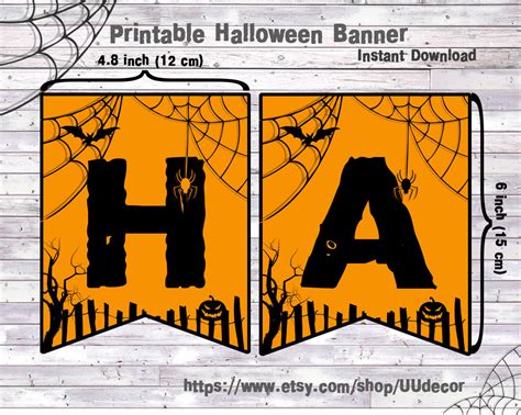 Happy Halloween Banner Halloween Banner Printable Halloween | Etsy