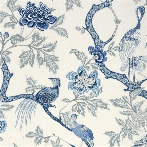 Will An All Blue and White Home Look Weird? | Blue and white fabric, Schumacher fabric, Wallpaper