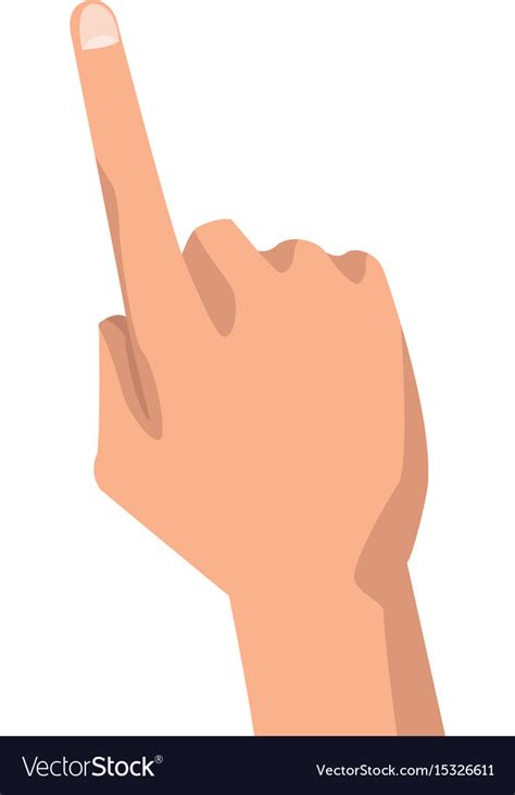 Human hand pointing finger gesture Royalty Free Vector Image
