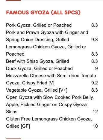 Harajuku Gyoza Menu, Menu for Harajuku Gyoza, Potts Point, Sydney - Urbanspoon/Zomato