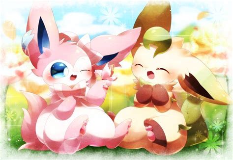 Extremely Cute Sylveon & Leafeon | Pokemon eevee evolutions, Pokemon eevee, Ghost type pokemon