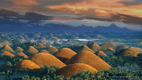 Chocolate Hills at Sunrise, Bohol Island, Philippines | Philippines ...