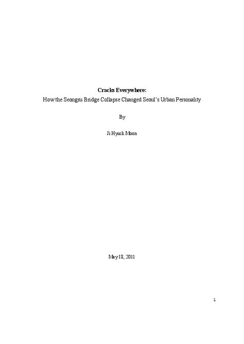 (PDF) Cracks Everywhere: How the Seongsu Bridge Collapse Changed Seoul ...