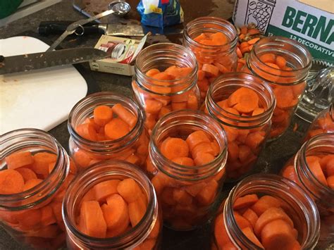 Canning Fresh Organic Carrots - Caramel & Parsley