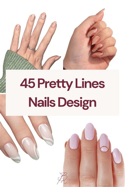 45 Pretty Lines Nails Design: Get Creative With Your Manicure