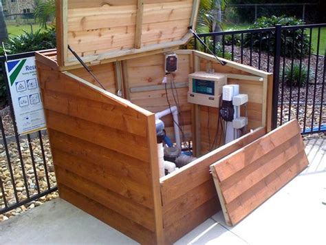 pool pump box - Google Search | Pool remodel, Pool equipment enclosure ...