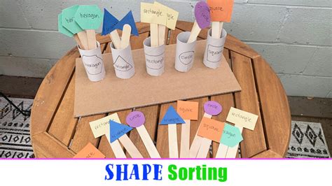 Shape Sorting Activity for Preschoolers - Happy Toddler Playtime