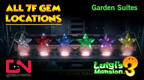 Luigi's Mansion 3 All 7F Gem Locations - Garden Suites Gems - YouTube