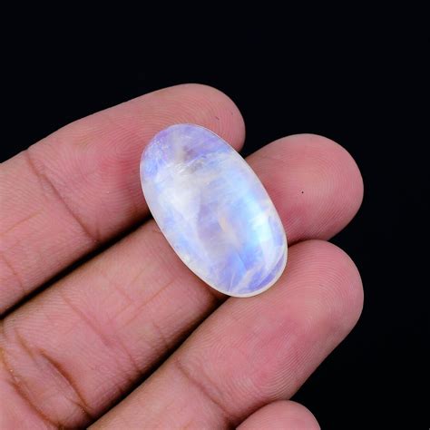 Unheated Rainbow Rainbow Moonstone Gemstone Natural 31.95 Cts Moonstone ...