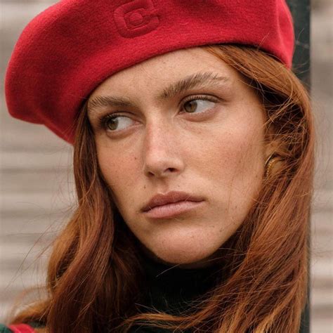 Carel Paris French red wool signature beret made in... - Depop