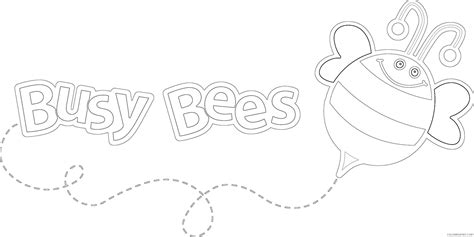 buzzing bee coloring - Coloring4Free.com