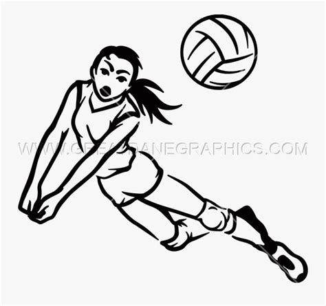Drawing At Getdrawings Com - Playing Volleyball Drawing Easy , Free Transparent Clipart - ClipartKey