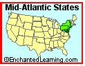 USA Regional Map/Quiz Printouts - EnchantedLearning.com