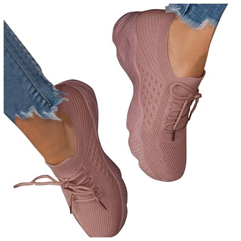 CAICJ98 Walking Shoes Women Womens Mesh Slip On, Slip Resistant Shoes ...