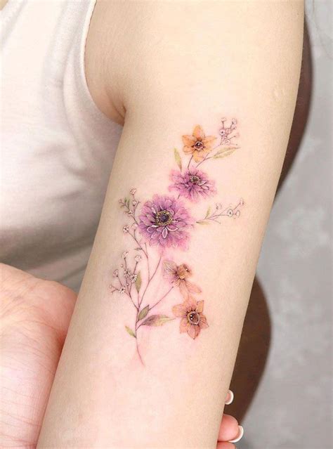 30 Pretty Zinnia Tattoos You Will Love | Petite tattoos, Incredible tattoos, Gorgeous tattoos