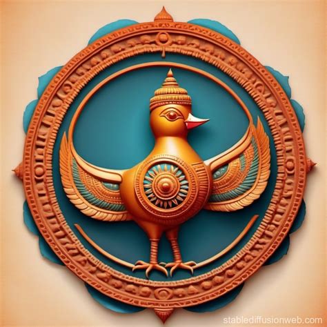Samvada: Ancient Indian Twitter Logo | Stable Diffusion Online