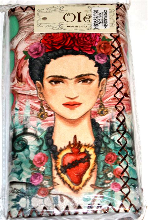 Frida Kahlo Portrait Open Heart 2 Faux Leather Wallet… - Gem