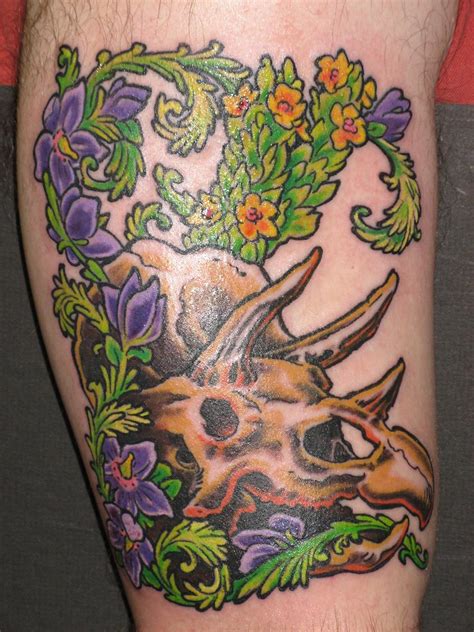 Triceratops tattoo | My triceratops tattoo by Mike Bellamy o… | Flickr