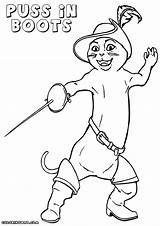 Puss In Boots Coloring Page  Coloring Home sketch template