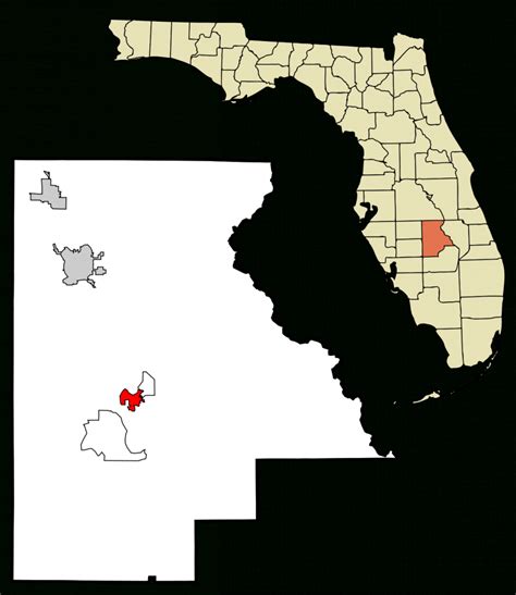 Lake Placide Town Map - Lake Placid Fl • Mappery - Lake Placid Florida ...