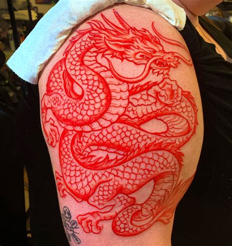 Aggregate 51+ red dragon thigh tattoo super hot - in.cdgdbentre