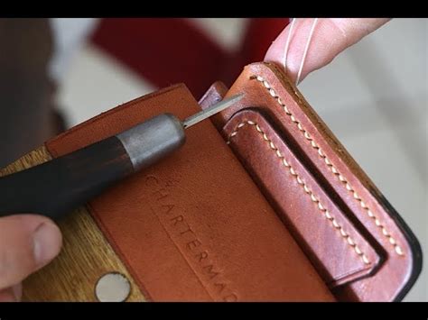 How to: Hand stitching leather with traditional saddle stitch