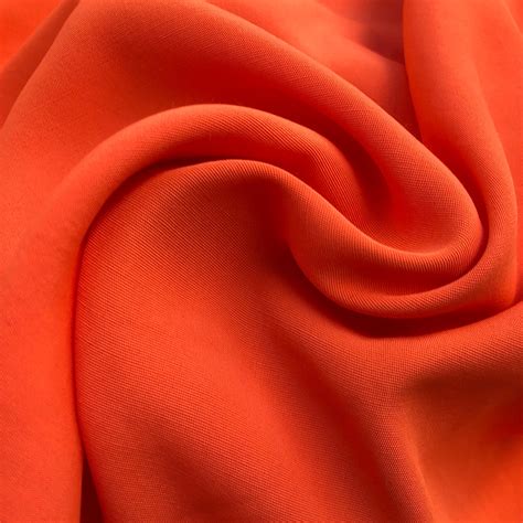 60 100% Rayon Faille Blitz Dark Orange Woven Fabric By the Yard