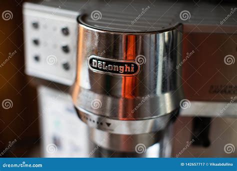 Cappuccino Coffee Machine with Delonghi Logo. Editorial Photography - Image of logo, caffeine ...