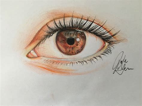 How To Draw Eyes With Colored Pencils Step By Step