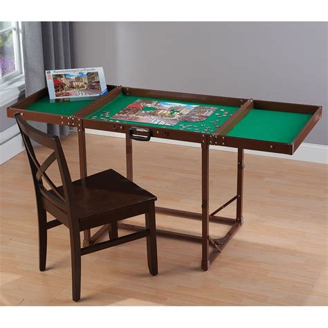 The Easy Fold and Store Puzzle Table - Hammacher Schlemmer | Puzzle table, Jigsaw puzzle table ...