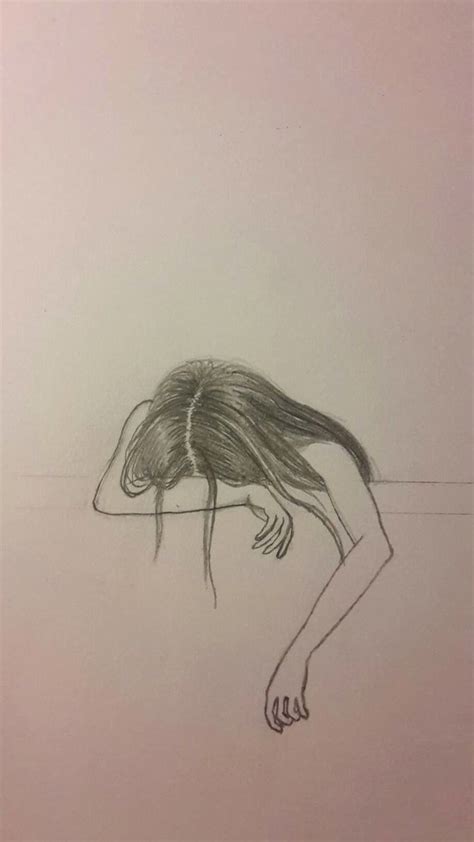 Depressed Girl Drawing at PaintingValley.com | Explore collection of Depressed Girl Drawing