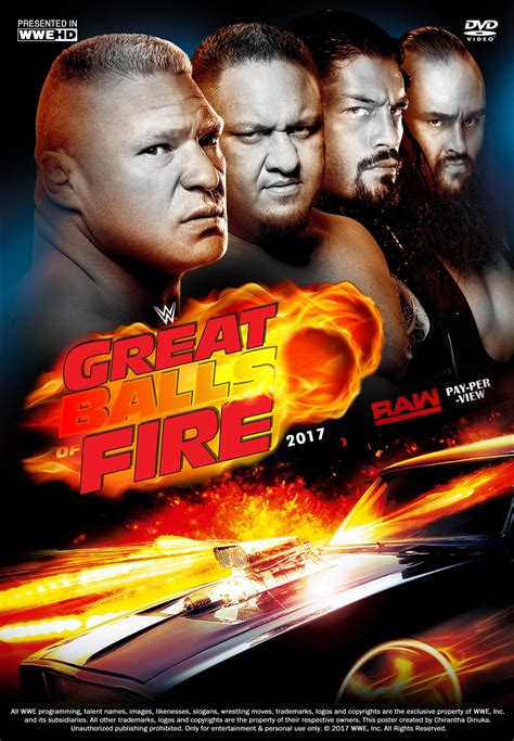 WWE Great Balls of Fire 2017 Poster V2 by Chirantha on DeviantArt