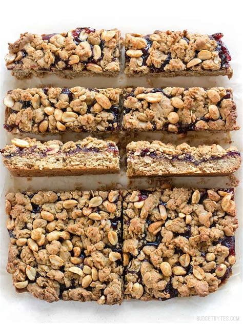 Peanut Butter and Jelly Bars - Budget Bytes