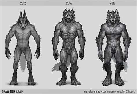 Draw this Again - Again by LhuneArt on DeviantArt | Werewolf art ...