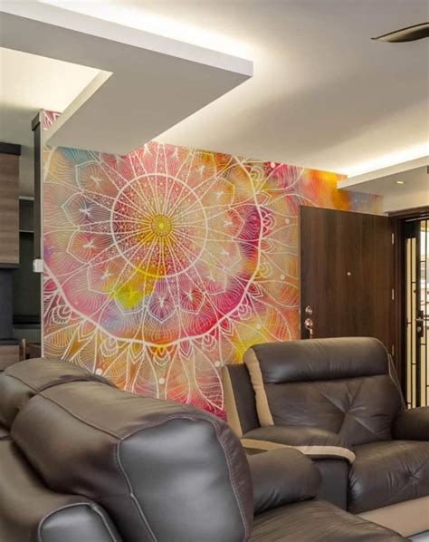 Mandala Wall Mural, Furniture & Home Living, Home Decor, Wall Decor on ...