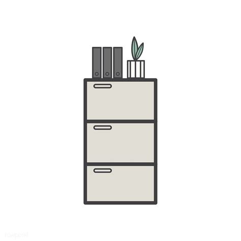 Illustration of office cabinet icon | free image by rawpixel.com ...