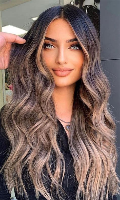 30+ Hair Colour Trends To Try in 2023 : Brown Hair with Beige Blonde